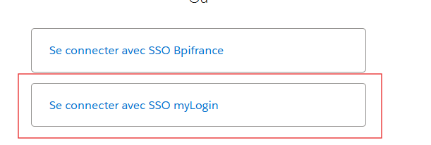 SSO login choice